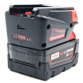 USB Baterie Adaptor Convertor pentru Milwaukee M18 18V Li-Ion pentru V18 Baterie Li-Ion Baterii Convertor Adaptor