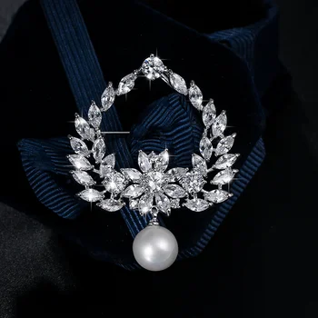 Baiduqiandu Calitate de Top AAA zircon Cristal in Forma de Inima Broșe pentru Femei Fete Cadouri Bijuterii