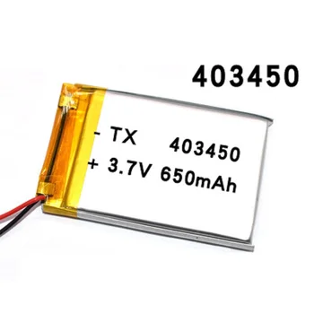403450 3.7 V 650mAH 383450 PLIB polimer litiu-ion / Li-ion pentru GPS mp3 mp4 mp5 dvd