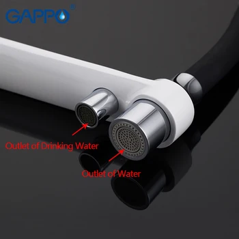 GAPPO robinet de bucatarie cu filtru de apa de la robinet alb chiuveta de bucatarie mixer robinet baie de apă mixer macara alamă filtru apa robinet