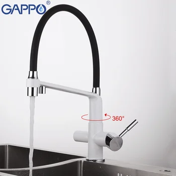 GAPPO robinet de bucatarie cu filtru de apa de la robinet alb chiuveta de bucatarie mixer robinet baie de apă mixer macara alamă filtru apa robinet