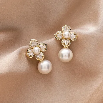 2020 Coreea De Sud Noua Moda Temperament Cercei Cu Perle Delicate Simplu, Versatil Cercei Pentru Femei Bijuterii