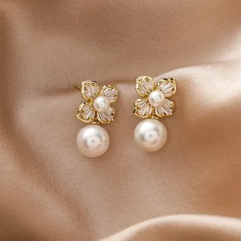 2020 Coreea De Sud Noua Moda Temperament Cercei Cu Perle Delicate Simplu, Versatil Cercei Pentru Femei Bijuterii