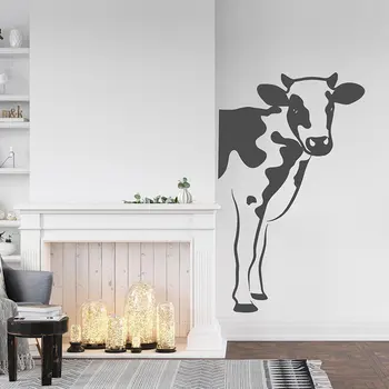 Animal Vaca Decor De Perete Pentru Bucatarie Vinil Decor Acasă Fermă De Lactate Autocolant Interior Detașabil Decor Mural Tapet 4723