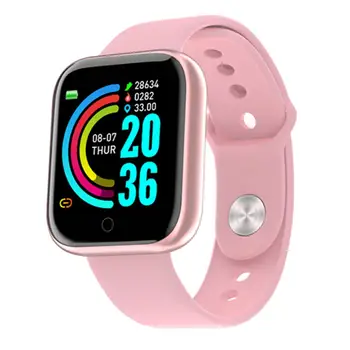Y68 Bluetooth Femei Sport Smartwatch Bărbați Impermeabil Ceas Inteligent Monitor De Ritm Cardiac Inteligent Android Relogio Tracker De Fitness