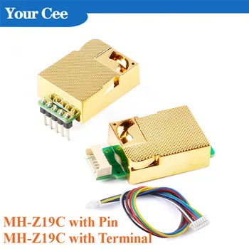 MH-Z19 MH Z19C IR Infraroșu a Modulului Senzorului de CO2 Dioxid de Carbon Gaz Senzor Digital NDIR pentru Monitor CO2 400-5000ppm UART Ieșire PWM