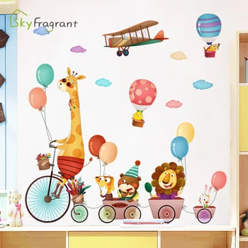 Camera copiilor decor autocolant de perete decor dormitor autoadezive autocolante de desene animate de animale grădiniță decor de perete decor acasă