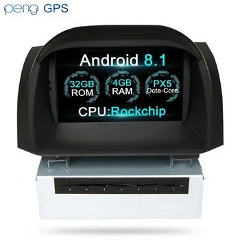 Stereo al mașinii Android 10.0 Pentru Ford Fiesta 2013-2016 Navigare în Vehicul GPS Auto Multimedia Player Radio unitatea de Cap