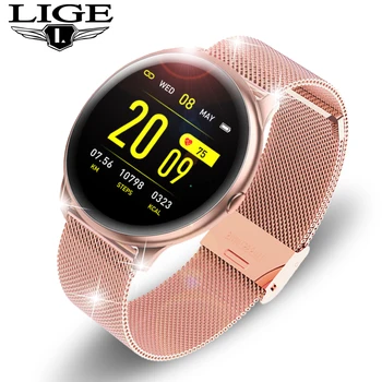 LIGE 2020 Nou Ecran Color de Moda Ceas Inteligent Femei barbati Sport Multifunctional Rata de Inima tensiunea Smartwatch rezistent la apa
