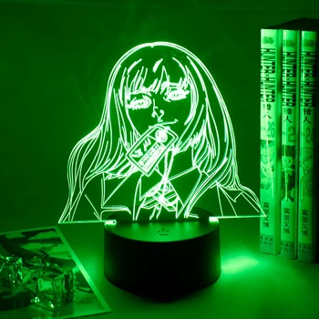 Anime Lampa Yumeko Jabami Led Lumina de Noapte Din Kakegurui Jucător Compulsiv Cadou pentru Decor Dormitor Veioza Drăguț Japoneză Waifu