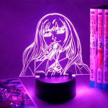Anime Lampa Yumeko Jabami Led Lumina de Noapte Din Kakegurui Jucător Compulsiv Cadou pentru Decor Dormitor Veioza Drăguț Japoneză Waifu