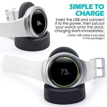 Încărcător Wireless Clasic Încărcător Wireless de Încărcare Cablu USB Dock Pentru Samsung Gear S3 Ceas Inteligent