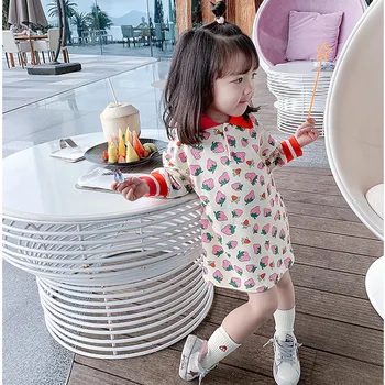 Fata rochie de Rever puloverul rochie de primavara-vara noi, uzura pentru copii copil haine