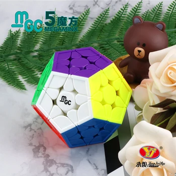 YJ MGC 3x3 Megaminx Magnetic Cub Magic Cubo RuiHu Stickerless Autocolante YongJun Viteza Cub educativ pentru copii Puzzle Jucării