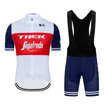 2020 TREK Ciclism Jersey Set Respirabil Pro Biciclete Jersey Bărbați Ciclism Imbracaminte Salopete pantaloni Scurți, Costume de Biciclete Purta Tricouri