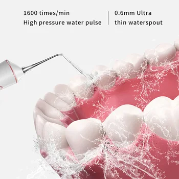 Portabil Irigator Oral 180PSI Apă ața dentară 6 Moduri de 320ml Rezervor de Apă rezistent la apa Dentare Dintii Curat 6 Duza USB Reîncărcabilă