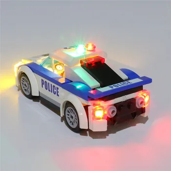 USB Alimentat Blocuri de Iluminat cu LED Kit pentru Poliție Urmărire de Mare Viteză 60138 (Doar LED-uri de Lumină, Nici un Bloc de Kit)