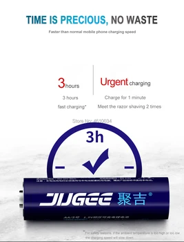 Jugee AA 1.5 V 3000mWh litiu li-ion baterie reîncărcabilă +4 Canale de litiu polimer baterie li-ion incarcator baterii