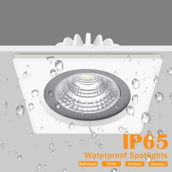 Rezistent la apa IP65 CONDUS la fața Locului lumina Plafon 7W 12W Modren LED lampă de Plafon AC110V 220V Pentru Baie Încastrat Plafon led, corp de Iluminat