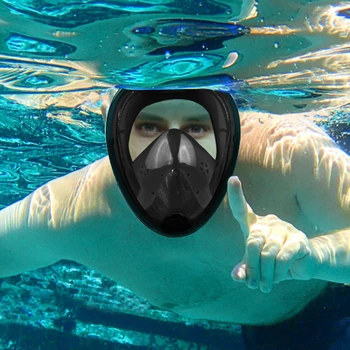 Masca Pentru Scufundări Mască De Snorkeling Masca Anti Ceata Fata Complet Rezistent La Apa De Înot Măști 180° Vedere Panoramică De Înot Echipament De Scufundare