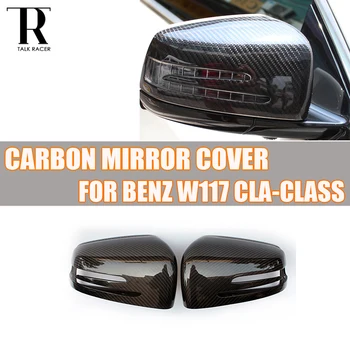 C117 W117 Fibra de Carbon Înlocuit Stil retrovizoare Oglinda Laterala Capac de Acoperire pentru Benz C117 CLA180 CLA200 CLA250 CLA45 AMG - 2016