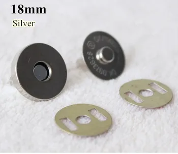 14/18mm Magnet Butonul argint/bronz antic culoare metal voalat butonul pentru geantă de mână DIY accesorii transport gratuit 30sets