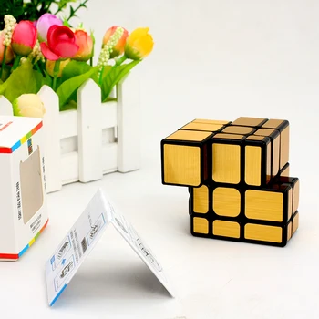 Moyu MoFangJiaoShi 3x3 Oglinda S Cubul Magic Puzzle Teaser Creier Periat Autocolant Jucarii Educative Negru Intortocheat Picătură Navă