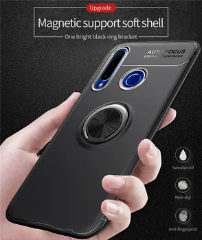 3-în-1 cazuri de telefon+camera glass pentru huawei-y8p y7p inel magnetic cu capac de silicon honor9c huawei y7p caz pentru y8p huawei honor 9 o