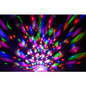 RGB Dj Disco Light 6W E27 85-265V Muzica Colorate Auto Rotativ Magic Becuri glob Disco Party Efect de Lampă Bec Decor Acasă de Iluminat