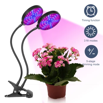 5 Moduri de lumina spectru complet led-uri cresc de lumină de Creștere a Plantelor Luminile Lampa de 360 de grade Rotativ de Flori de Plante Lampa led de plante în creștere lampa