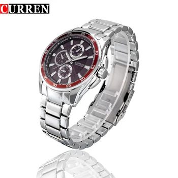 Mens Ceasuri Cuarț Moda de Top de Brand de Lux CURREN Barbati casual Sport Ceas de mână rezistent la apă Oțel Ceasuri Relogio Masculino