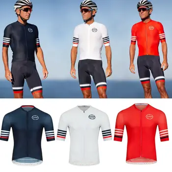 Echipa CASP bărbați ciclism jersey Pavilion de Vară în stil maneca scurta biciclete de echitatie tricou Benzi pur îmbrăcăminte de culoare Albastru alb roșu de respirație
