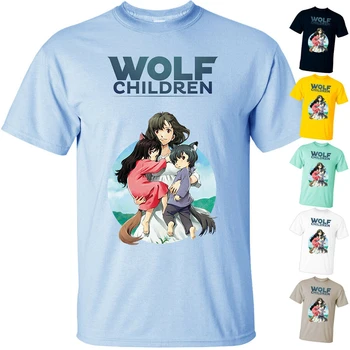 Anime Lup Copii V1 ?kami Kodomo No Ame Yuki T Shirt Toate Mărimi S-3Xl de Înaltă Calitate, Tee Shirt