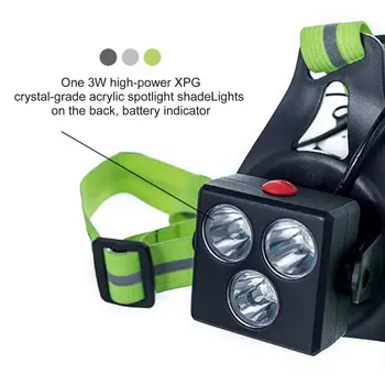 Sport în aer liber, care Rulează Lumini de Noapte LED-uri care Rulează Lanterna Lumini de Avertizare incarcare USB-Piept Lampa de Biciclete Ciclism Instrument de Siguranță