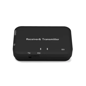 2 în 1 Audio Bluetooth Transmițător și Receptor B9 Portabile fără Fir Bluetooth Adaptor Audio de 3.5 mm Stereo Audio Player USB Încărcător