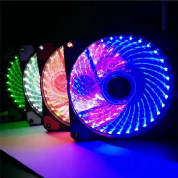 Curcubeu de Lumini LED Fan pline de culoare RGB Reglabile Culoare Fan 120mm LED Calculator PC Cooler de Racire Silent Caz Fan Controller