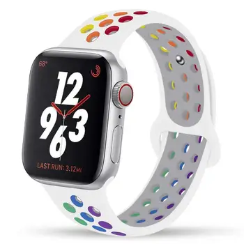 Mândria Ediție Curea Pentru apple watch band 44mm 40mm 42mm 38mm silicon pentru iwatch bratara pentru apple watch seria 5 4 3 6 SE