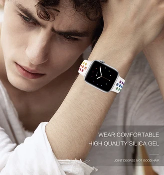 Mândria Ediție Curea Pentru apple watch band 44mm 40mm 42mm 38mm silicon pentru iwatch bratara pentru apple watch seria 5 4 3 6 SE