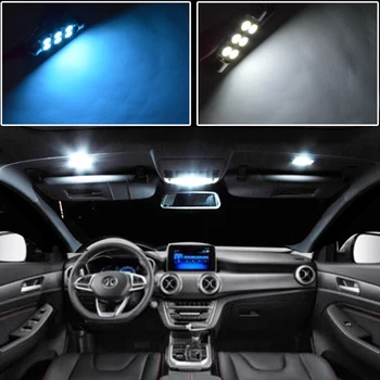 8pcs Gheață Alb Albastru Canbus LED Lampă Auto Becuri Interior Pachet Kit Harta Cupola de Lumina Portbagaj Pentru Subaru WRX STI 2016 2017