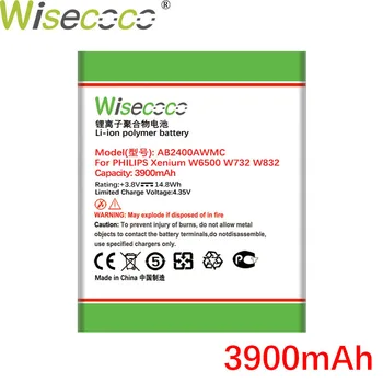 WISECOCO 3900mAh AB2400AWMC Baterie Pentru Philips XENIUM W6500 W732 W832 W736 W737 D833 CTW6500 CTW732 CTW832 Telefon+Codul de Urmărire