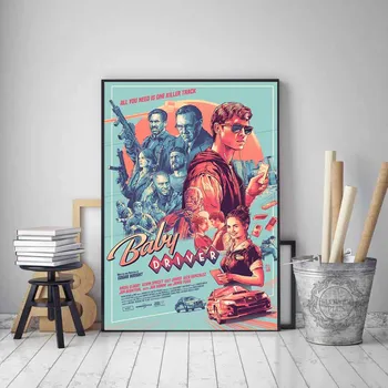 Baby Driver Film Clasic Postere si Printuri de Arta de Perete Decor Pictura Imaginile pentru Camera de zi Pentru Decor Acasă