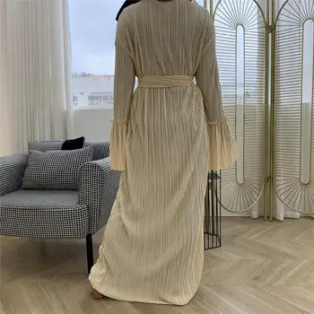 2020 Moda Musulmană Abaya Cutat Halat Rochie Maxi Cardigan Cu Maneca Lunga, Rochii De Rugăciune Islamice Îmbrăcăminte Dubai Orientul Mijlociu Doamnelor