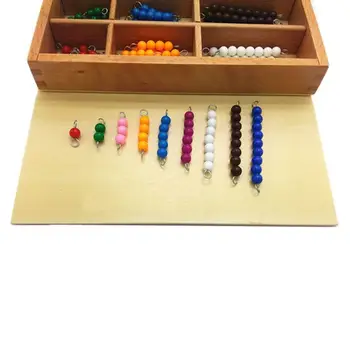 Transport Gratuit Materiale Montessori De Învățământ Din Lemn Colorat Checker Bord Margele Matematica Jucarii