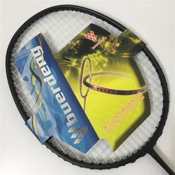 6U sus 35 lbs racheta de badminton a făcut de înaltă grafit modul rigid de arborele lumina racheta de badminton carbono prestrung jetspeed racheta