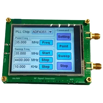 Ecran Tactil complet de Semnal RF Sursă 35-4400M ADF4350 ADF4351 Generator de semnale Digitale Val/ Punctul de Frecvență Matura PC Controlabile