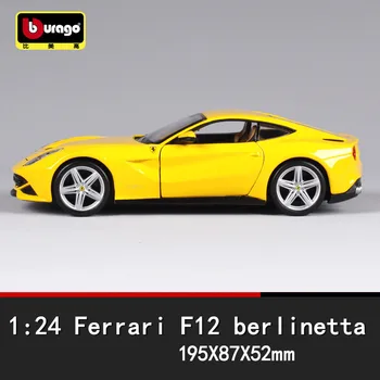 Bburago 1:24 Ferrari F12 de colectare autorizate de producător simulare aliaj model de masina meserii decor colecție de instrumente de jucărie