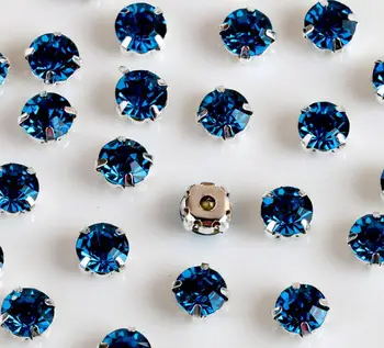 4MM-8MM Bling Zircone Culoare Albastru DIY Singură Setare Gheare Pietre de Cristal Sew-On Pentru Îmbrăcăminte Art Decor,Îmbrăcăminte Nunta
