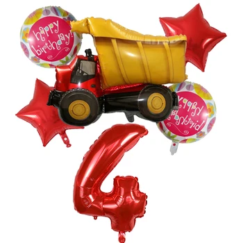 6pcs Blaze Si Monster Machines Balon Folie Happy Birthday Party Decor Mingea Cadou Rezervor de Autobuz Foc Masina Baloane de Vacanta