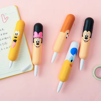 Desene animate Disney Mickey Minnie Pixuri cu Gel Papetărie Drăguț 0,5 mm Presiune Creion Anime Papetărie Pixuri Kawaii Birou & Scoala Pen