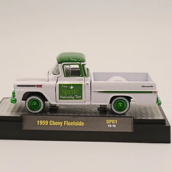 M2 1:64 Metal jucărie mașină de turnat sub presiune model de masina vw beetle Ford Econoline Chevy Fleetside